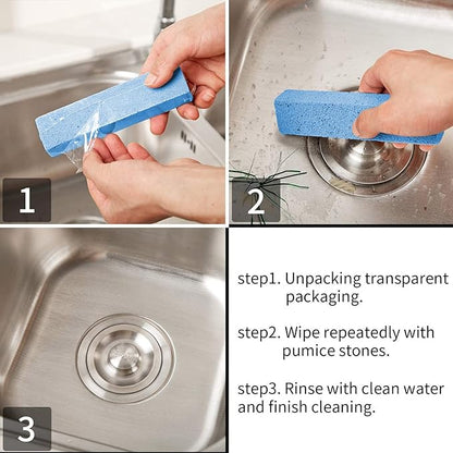 Norme 30 Pieces Pumice Stones for Cleaning Pumice Scouring Pad, Pumice Stick Cleaner for Removing Toilet Bowl Ring, Bath, Household, Kitchen, Pool, 5.9x1.4x0.9 Inch(Blue)