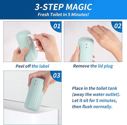 2Pcs WTWD Automatic Toilet Cleaner - Prevents Hard Water Stains, Reduce Scrubbing, Toliet Tank Cleaner, Automatic Toilet Bowl Cleaner, Magic Bottle Design for Stain-Free Hands, Septic Safe