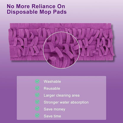12 Pack Mopping Pads Refills for Swiffer PowerMop, Reusable Microfiber Mop Pads,Compatible with Swiffer Power Mop Refills, Washable MopPad Use for Most Floor Types