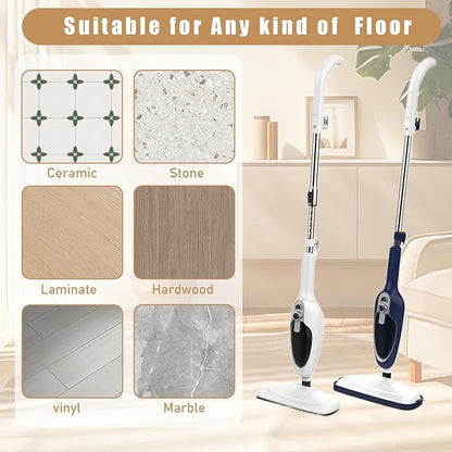 GF-6610 Steam Mop Pads - Washable Microfiber Replacement Cloths Compatible with GorFanty GF-6610B, Neugo NE033/NE033M & Mxnsewr Steam Mops (6 Pack)
