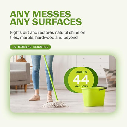Fuwa3e Pineapple Enzyme Natural Floor Cleaner Lime & Lemongrass - 33.8oz 1 Pack (Makes 44 Gallons) - 99% Organic Mop Soap with Fermented Pineapple Peels - Multi Surface Non Toxic Floor Cleaner