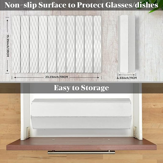 Large Stone Dish Drying Mats for Kitchen Counter, 24"(L)×16"(W) Wave - Pattern, Fast Drying Collapsible Dish Drying Mat, Eco-Friendly Absorbent Diatomaceous Earth Mats for Match Any Countertop