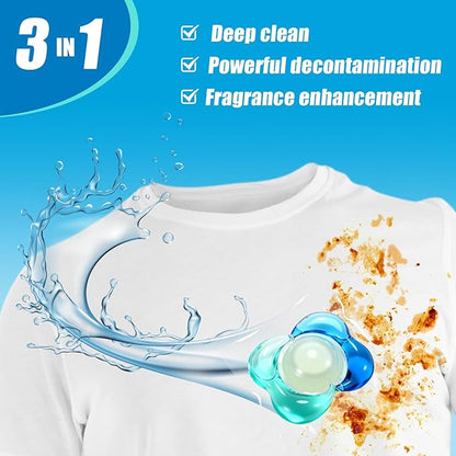 140 Count Laundry Detergent Pods Bulk 3 in 1 Laundry Detergent Pods Remover Eliminates Odors, Stains, Scent