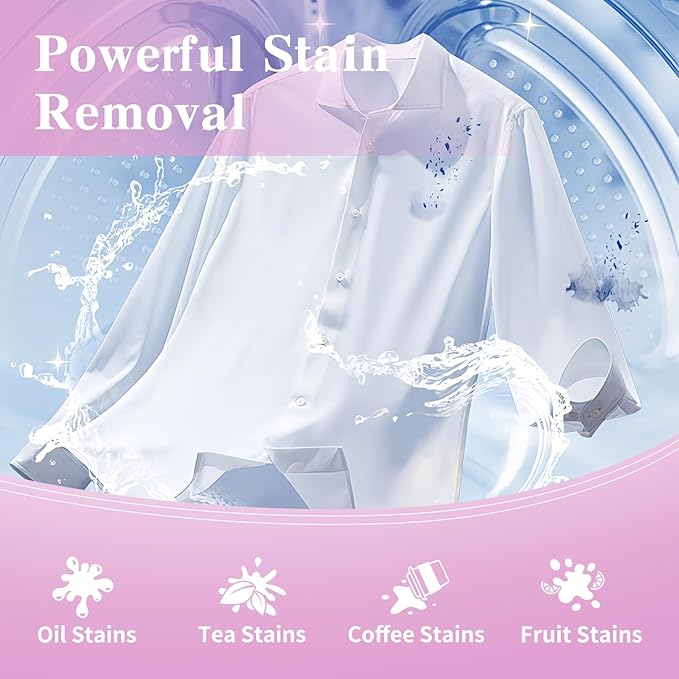 YUCO Travel Laundry Detergent Sheets 80 Loads Liquidless Detergent Sheets for Travel No Mess No Plastic Jug Concentrated Laundry Sheet Hypoallergenic Jasmine And Lily of the Valley Scent