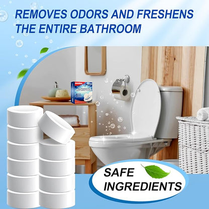 Automatic toilet cleaning tablets,50 packs-bleaching, descaling, deodorizing-water tank drop tablets, fresh smell, safe, for removing stains and scale, recommended for most toilets, cost performance