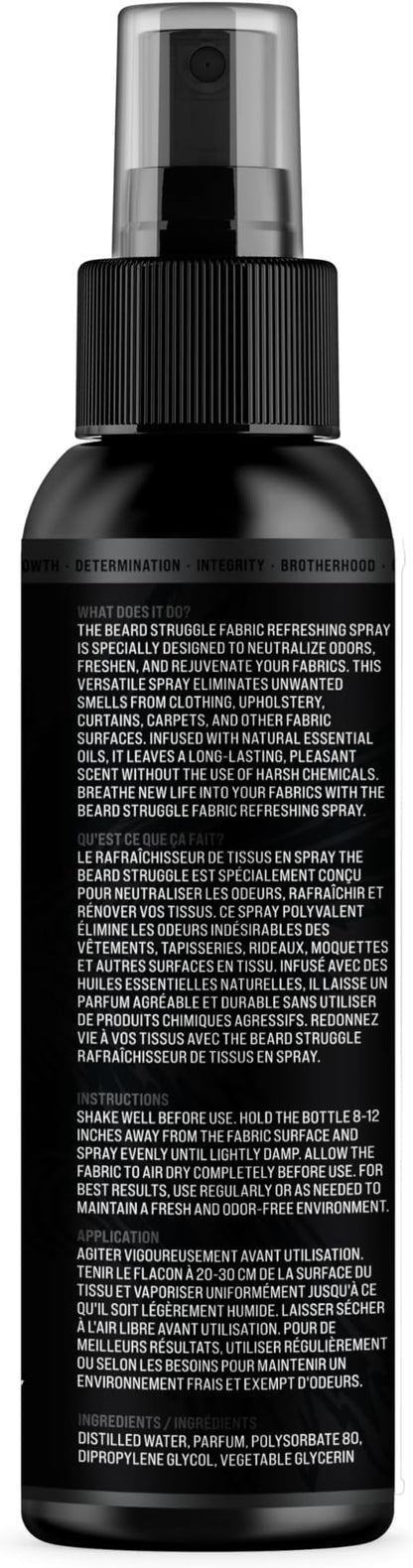 Fabric Freshener Spray by The Beard Struggle - Linen Spray Freshener for Cloths, Bed & Room Air Freshener - Odor Eliminator with Luxury Fragrance - Surtr's Fury, Black Collection (120ml)