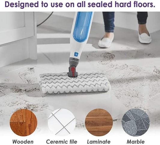 6 Pack Steam Mop Pads for Shark Lift-Away Pro Genius S3973, S3973D, S3973WM, S5002Q, S5003A, S5003D, S5004, S6001W, S6002, S6002C, S6003D, S6003W Touch-Free Dirt Grip Washable Replacement Mop Pads