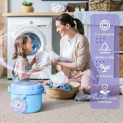 200-Count Laundry Detergent Pods, 5-in-1 Powerful Clean, Stain Remover, Color Protector, Fabric Care, Deep Intensive Clean, HE Compatible