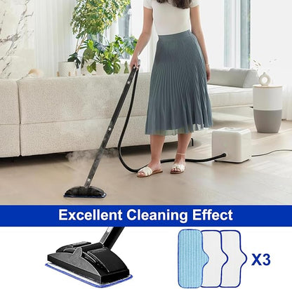 Microfiber Pads for Dupray Neat Steam Cleaner, Durable, Reusable and Machine Washable, Microfiber Replacement Mop Pads for Dupray Steam Cleaner Accessories, 3Pack