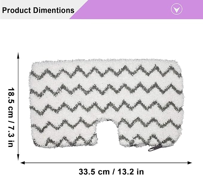 Extolife 6 Pack Steam Mop Pads Replacement for Shark Steam Pocket Mops S3501 S3601 S3972BRN S3550 S3801 S3901 S3601D S3801CO S3901D S3455K S2902 SE450 SE460