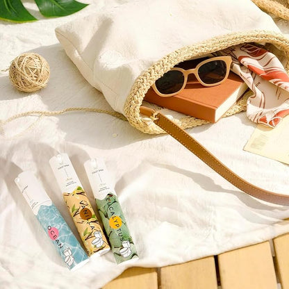 Travel Size Toilet Spray, Bathroom Odor Eliminator, 3 Pack, 1 fl oz Each, Up to 150 Uses, For Home and Travel, Essential Oils Freshener Spray, Ocean, Eucalyptus, Vanilla