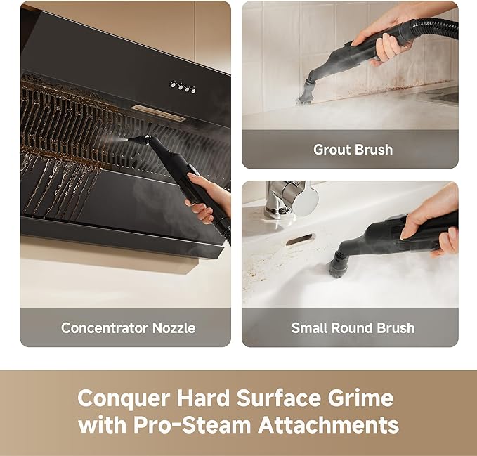DREAME N20 Steam Portable Carpet Cleaner with Steam & Hot Water Wash, Upholstery Cleaner Machine with Auto-Mix Solution, 17Kpa Powerful Suction, Spot Cleaner for Carpet, Couch, Furniture, Pets, Cars