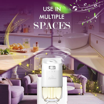 Plug In Air Freshener Refills for Home - Palo Santo & Eucalyptus Sage, Baby Powder Scent For Bedrooms & Bathrooms, 12 Count, 7.92 Fl Oz, Compatible with Air Wick & Glade, Not Include Glade Plus