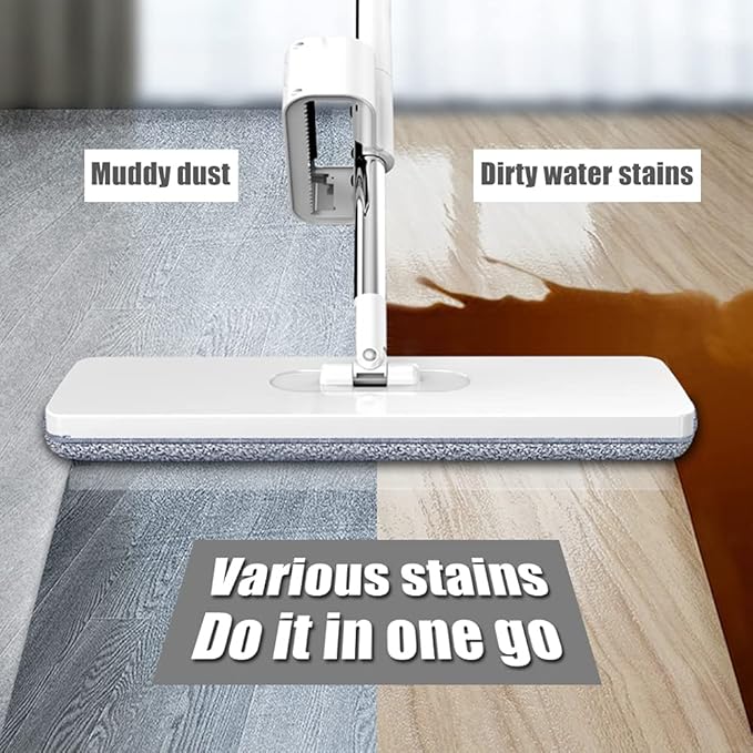 6 Pack Microfiber Spray Mop Replacement Heads for Wet Dry Mops, Premium Floor Cleaning Pads, Reusable Replacement Refills Compatible with Bona Floor Care System - Dark Gray