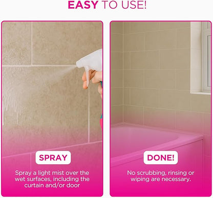 The Pink Stuff Miracle Daily Shower & Shine Spray – 30oz Bathroom Cleaner for Glass,Tile,Mirrors & Chrome – Prevents Soap Scum-& Watermarks-– No Rinse Spray-& Leave Formula,(Pack of 2)