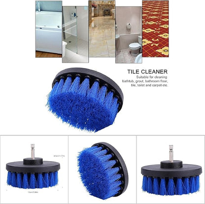 Drill Brush, Power Grout Brush Tile Floors Cleaning Drill Scrubber Brush Electric Drill Attachments Bathroom Cleaning Tools for Home Outddoor(4 Inch)