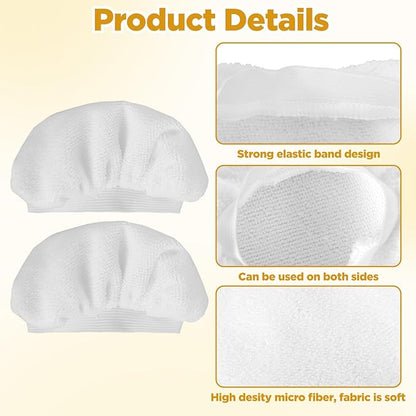 8 Pcs Steam Cleaner Pads Replacement, Reusable Microfiber Cloth Steam Mop Pads Compatible with Most Handheld & Floor Steams Cleaners for Home Cleaning
