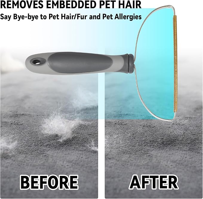 Pet Hair Remover Kit Set 3 Pack Portable Dog&Cat Hair Remover, Reusable Clothes Hair Remover for Sofas, Rugs, Pet Towers, Car Mats, Car Seats