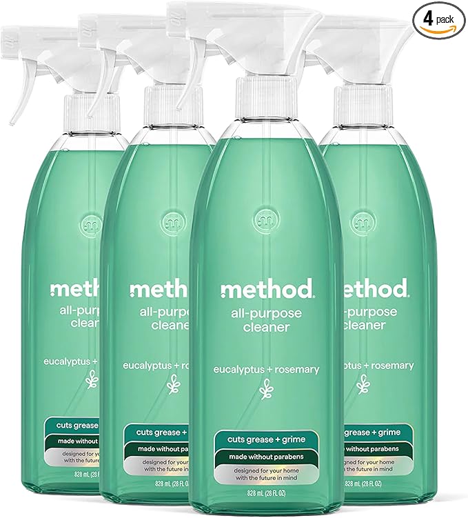 Method All-Purpose Cleaner, Eucalyptus + Rosemary, 28 fl oz, 4 pack