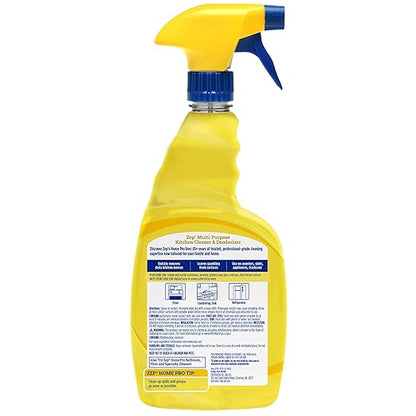 Zep Home Pro Multi-Purpose Kitchen Cleaner & Deodorizer - 32 oz - (Pack of 1) - R52613 - Use on Counters, Backsplash, Stove, Kitchen Appliances