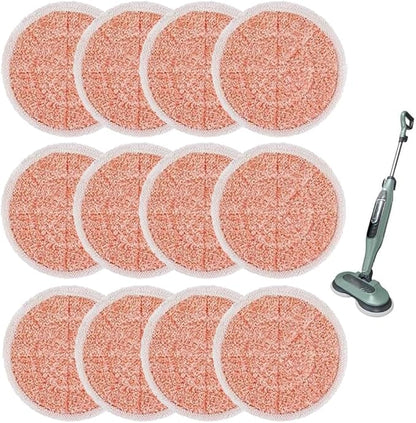 Steam Mop Replacement Pads for Shark S8201 S8001 S7000 S7000AMZ S7001 S7001TGT S7000 S7201 S7000C Series Steam & Scrub All-in-One Hard Floor Reusable Mop Head Refill - #: XKITP7000 (12 Pack)