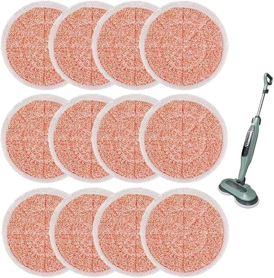 Steam Mop Replacement Pads for Shark S8201 S8001 S7000 S7000AMZ S7001 S7001TGT S7000 S7201 S7000C Series Steam & Scrub All-in-One Hard Floor Reusable Mop Head Refill - #: XKITP7000 (12 Pack)
