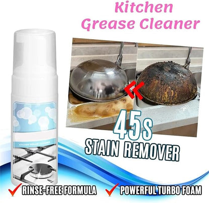 Kitchen All-Purpose Cleaner,Multipurpose Dirt Cleanser,Multi-Purpose Kitchen Grease Cleaner Foam Kitchen Non Greasy Dirt Cleaner Spray (2pcs)