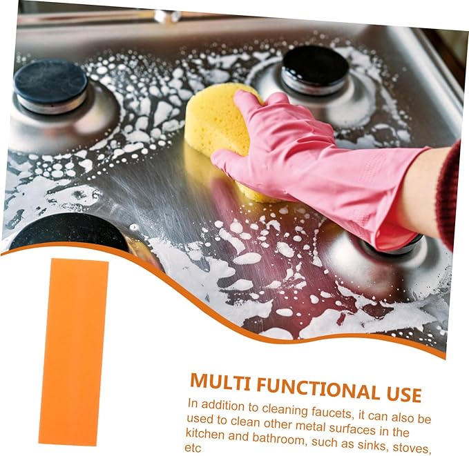 Rubber Stainless Steel Decontamination Eraser for Rust Removal Limescale Cleaner for Kitchen and Bathroom Safe and Lightweight Multi-Purpose Cleaning Tool for Pots and Pans