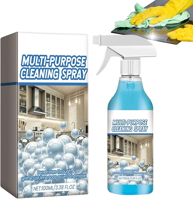 Degreaser Cleaning Spray, Fast Acting And Efficient Formula, 100ml, Kitchen Grime Remover, Window Glass Degreaser, Safe And Convenient Application, For Appliances, Countertops, Window, Bathrooms