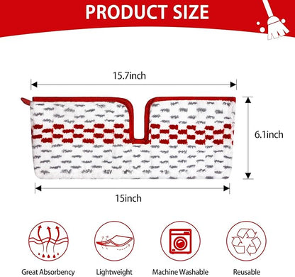 3 Packs Microfiber Spray Mop Pads Compatible with Promist MAX Reusable Spray Mop Refills for Oceda ProMist Dust Mop,Dual-Action Washable Flip Mop Pads Replacement for Dry Wet Floor Cleaning.