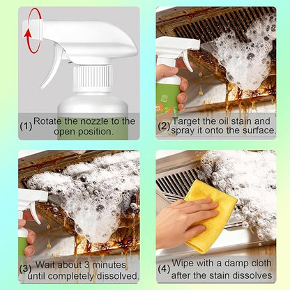 2026 Fly Spray Clèanse Household Formula Multi Purpose Appliance Hood Cleaner Kitchen Enzyme Appliances Cleanse Oven Range Hold Stove Electrolyzed Ion Spray 10.56oz(1pcs)