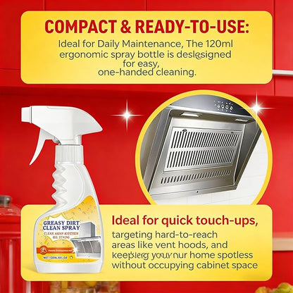 Heavy Duty Kitchen Degreaser Foam Cleaner - Fast-Acting Grease Remover for Stove & Oven, Powerful Multi-Purpose Cleaning Spray for Home & Bathroom (3)
