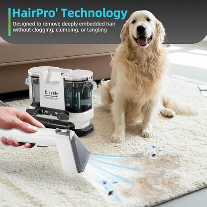Portable Carpet and Upholstery Deep Cleaner, Instant Heating Rugs Cleaner, Powerful Suction&Deep Cleaning Cleaner Machine for Carpet, Couch, Car, Pets (ZM3)