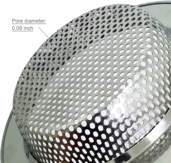 Seatery 2PCS Kitchen Sink Strainers, Sink Drain Basket Strainer, 4.5 Inch Stainless Steel Food Scraps Catcher, Must Have Kitchen Sink Accessories