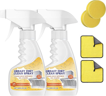 Heavy Duty Kitchen Degreaser Foam Cleaner - Fast-Acting Grease Remover for Stove & Oven, Powerful Multi-Purpose Cleaning Spray for Home & Bathroom (2)