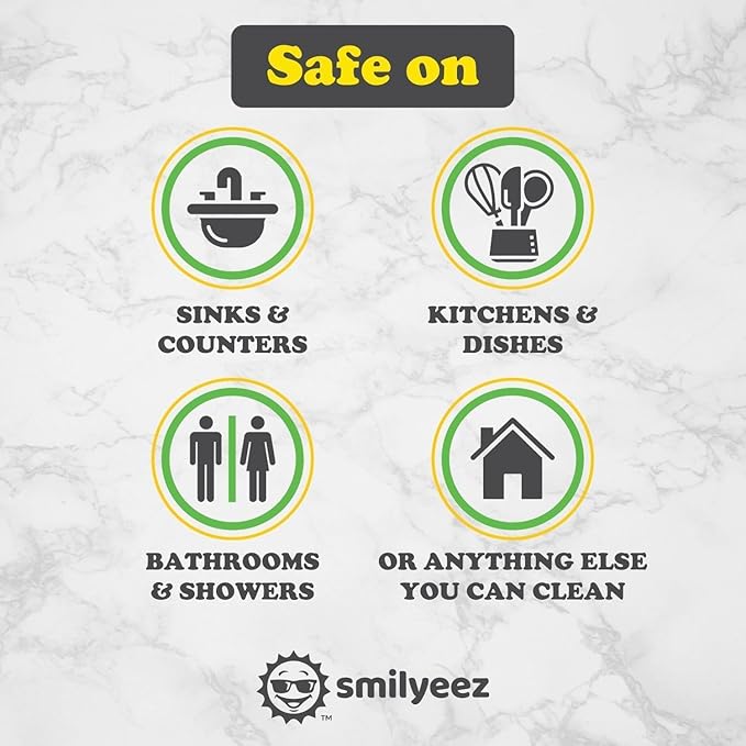 Smilyeez Soap Dispensing Dishwand (Grey) with Ergonomic Handle and 2 Interchangeable Brushes - Effortless Cleaning and Long-Lasting Durability - Kitchen and Dishwashing Essential