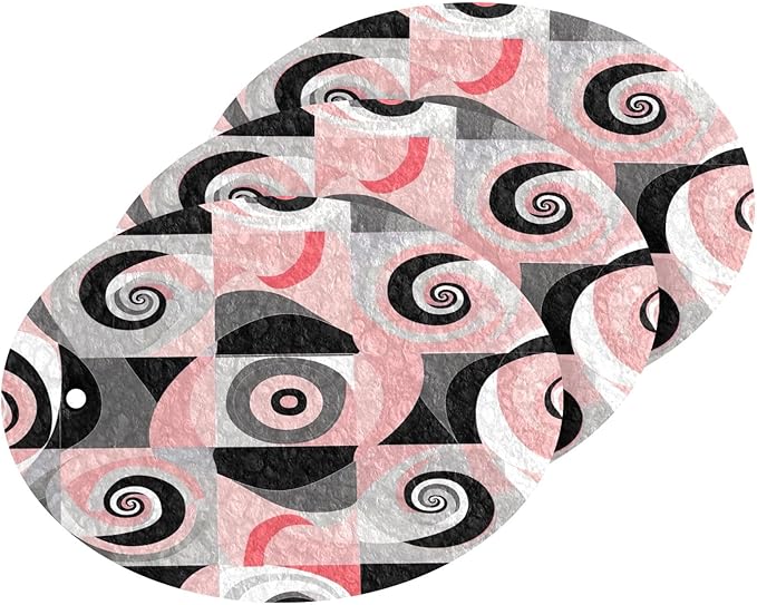 Abstract Pattern Kitchen Scrub Sponges, Pop-up Kitchen Cleaning Sponges Reusable Dish Washing Sponges for Bathroom Household Cleaning 3 Pack - Non Scratch Scrubber