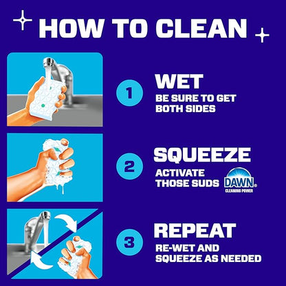 Mr. Clean Magic Eraser Foaming Sponge, All Purpose Cleaner, Dawn Cleaning Power, Wall, Sneaker, Oven Cleaner, Kitchen, Bathroom, Shower Cleaning Supplies, Scrubber, Ultra Foamy, 5ct