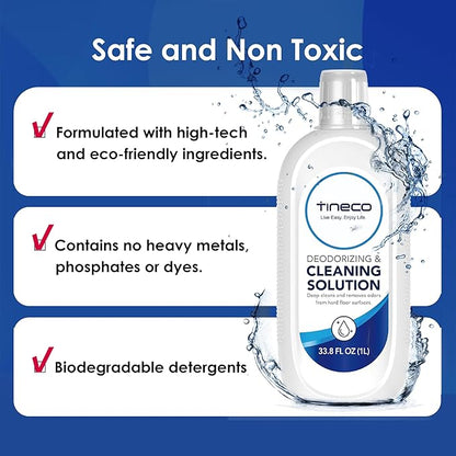Tineco Floor Cleaning Solution 1L (33.8 OZ) for i5/i6 Stretch & FLOOR ONE S5/S6/S7/S9 Artist & S6/S7/S9 Master & Breeze Series, (EXCEPT iFLOOR 5 Steam/S5/ S7/ S9 Artist Steam Series) Wet Dry Vacuum