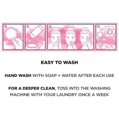 Garnier Micellar Cleansing Eco Pads, Reusable, 3 Ultra-soft Microfiber Pads, 1 Count (Packaging May Vary)