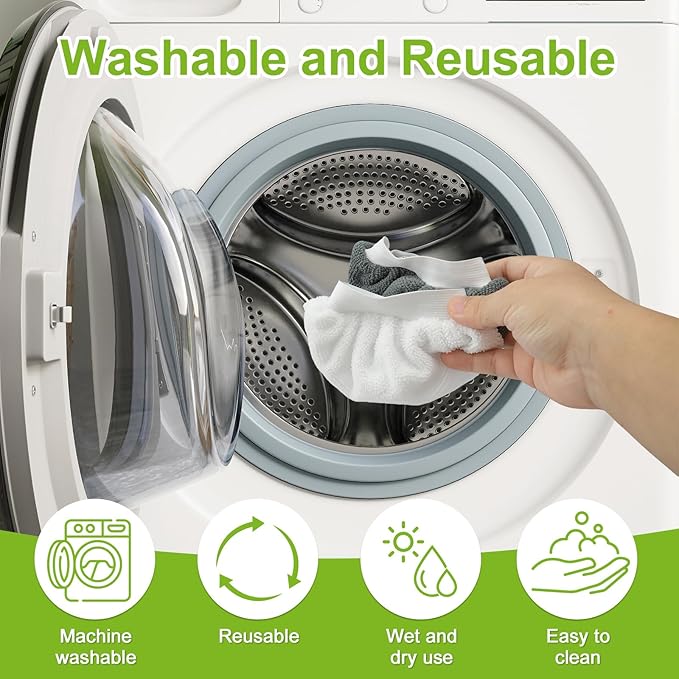 CEYAZYE 20 Pack Microfiber Cloths for Handheld Steam Cleaner, Universal Steam Mop Pads Replacement, Steams Shot Accessories Reusable Washable, Compatible with Most of Handheld Models