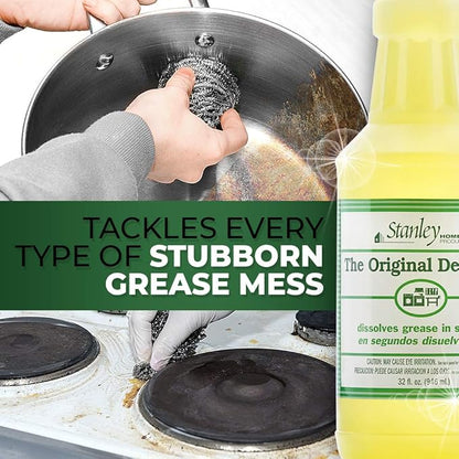 STANLEY HOME PRODUCTS Original Degreaser - Removes Stubborn Grease & Grime - Powerful Multipurpose Cleaning Solution for Home & Commercial Use (4 Pack)