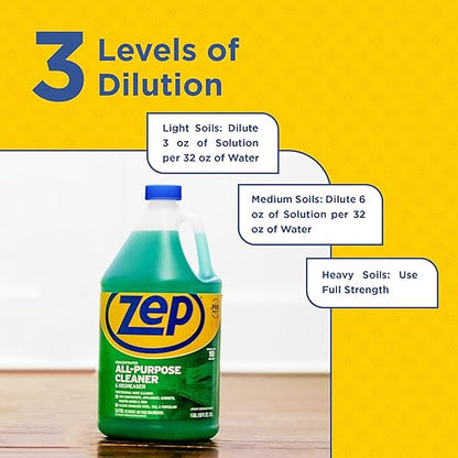 Zep All-Purpose Cleaner and Degreaser 128 oz ZU0567128 (Pack of 2) Cleans Almost Any Surface