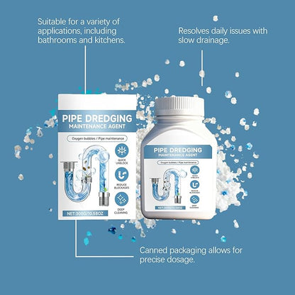 Drain Unblocker, Sink Unblocker, Toilet Cleaner, Fast-Acting Sink Toilet Drain Cleaner, Dissolves Hair Grease Soap Scum, Clog Remover & Pipe Deodorizer for Pipes Home Use (1PC)