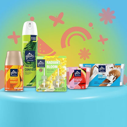 Glade PlugIns Scented Oil Air Freshener, Cool Coconut Limited Edition, 3.35 oz Total, 5 Refills