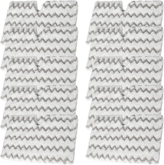 10 Pack for Shark Steam Mop Pads Replacement Shark S3500 Series S3501 S3601 S3550 S3901 SE450 S3801CO S3601D S2901 S2902 Steamer Pocket Mop Washable Microfiber Replacement Shark Vac Mop Pads Refills