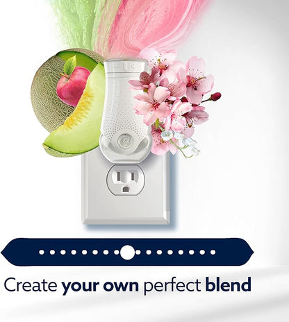 Glade PlugIns Refills with CustomScent Technology, Melon & Cherry Blossom, 5 Refills