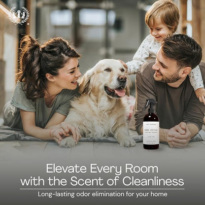 Muse Apothecary Home Ritual Active Odor Eliminator Spray - Furniture Deodorizer Spray & Bathroom Odor Eliminator for Home - Essential Oil Air Freshener - 4oz, Cara Orange + Fig + Blackberry Vanilla