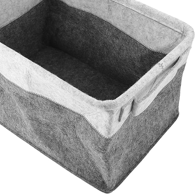 ABOOFAN Foldable Laundry Basket Organizer Felt Clothes Basket Multifunctional Collapsible Laundry Hamper for Home Storage and Bedroom Use