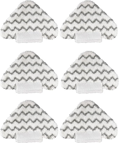6 Pack Steaming Mop Replacement Pads Triangle for Shark Lift-Away Genius S3973 S3973D S5003D S6001 S6002 3973WM S5002 Steam Pocket Mop Series
